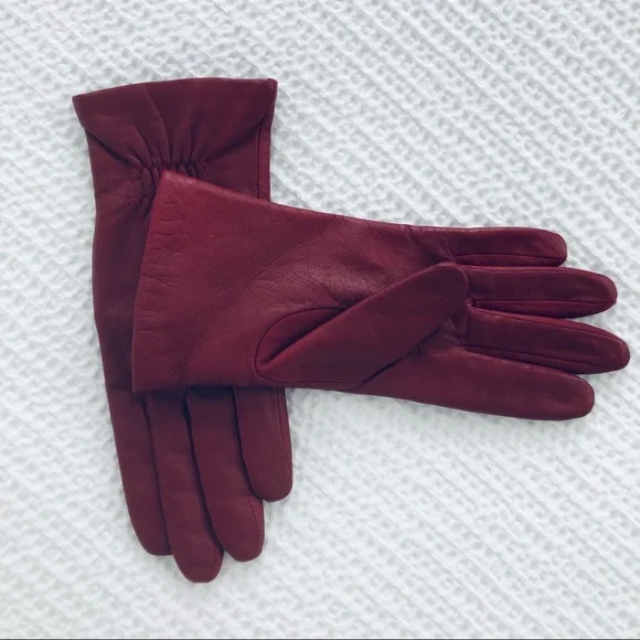 Leather Gloves 100% Polyester Lining Women Size Large - Picture 6 of 10